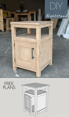 Mango wood wine rack Diy End Table, Cabinet For Storage, Wood Furniture Plans, Diy Nightstand, Diy End Tables, Diy Furniture Easy, Free Plans, Diy Furniture Table