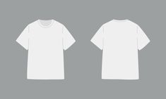 T Shirt Design Front And Back, Basic Shirt Design, White Tshirt Front And Back Template, White Tshirt Mockup Front And Back, White Tshirt Front And Back, White Tshirt Design, T Shirt Background, Clothes Mockup Free, White T Shirt Mockup