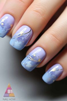 Purple And Blue Nail Art, Nail Designs Blue And Purple, Purple New Years Nails, Purple Blue Nails, Blue And Purple Nails, Purple And Blue Nails, Blue Purple Nails, Purple Nails Ideas, Purple Nail Art Designs