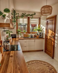 the kitchen is clean and ready for us to use in the day or night time