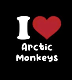 i love arctic monkeys on a black background