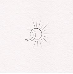 the sun and moon are drawn on paper