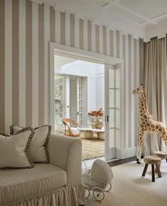 Striped Walls, Nursery Room Design, Baby Room Inspiration, Nursery Room Inspiration, Chic Spaces, Baby Room Design