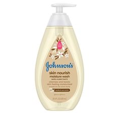 PRICES MAY VARY. 20.3-fluid ounces of Johnson's Skin Nourish Moisture Baby Body Wash enriched with vanilla & oat scents to gently cleanse baby's delicate skin and hair, leaving your little one's skin feeling touchably soft and smooth Designed to gently cleanse and leave skin feeling moisturized, this baby wash is enriched with 2x more moisturizers* and a gentle vanilla & oat scent. *vs Johnson's Bedtime Wash Made with a tear-free No More Tears formula, this moisture baby bath wash is as gentle o Vanilla Body Wash, Baby Body Wash, Baby Bubble Bath, No More Tears, Baby Lotion, Sensitive Skin Care, Eyelash Growth, Birthday Idea, Baby Skin Care