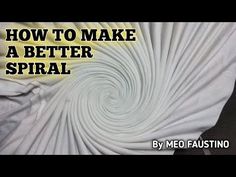 an image of how to make a better spiral pattern with text overlaying it