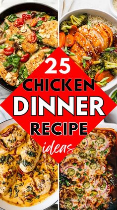 25 chicken dinner recipe ideas that are easy and delicious