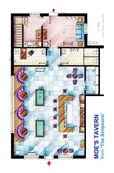 the floor plan for a small apartment