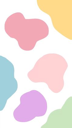 an abstract background with pastel colors in the shape of hearts on a white surface