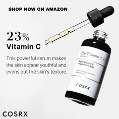 COSRX Pure Vitamin C 23% Serum with Vitamin E & Hyaluronic Acid, Brightening & Hydrating Facial Serum for Fine Lines, Uneven Skin Tone & Dull Skin, 0.7oz/20g, Korean Skin Care
Amazon Affiliate