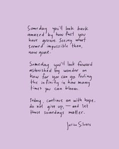 a handwritten poem on a purple background