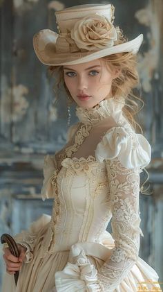 Fantasy Gowns, Victorian Women, Historical Dresses, 인물 사진, Look Vintage, Vintage Beauty, Victorian Fashion, Realism, بلاك بينك