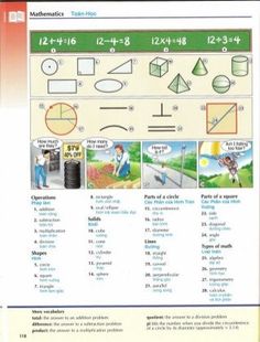 a poster with instructions on how to use math skills