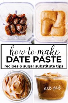 how to make date paste recipe and sugar substitute tips