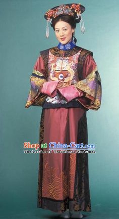 Chinese Ancient Qing Dynasty Imperial Concubine Manchu Dress Historical Costume for Women Chinese Oc, Ancient Palace, Battle Map, Costume For Women, Chinese Ancient, Fairytale Illustration