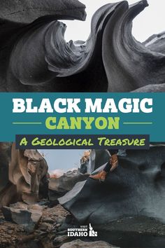 the cover of black magic canyon, a geolological treasure by david m brown