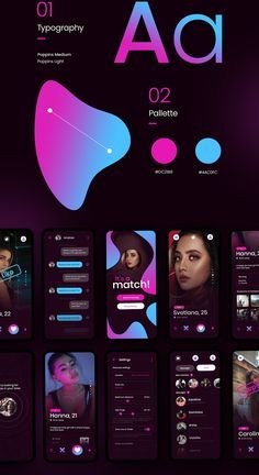 the mobile app design is designed to look like it has been created by adobe and photoshop