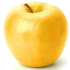 an apple is shown on a white background with clippings to the bottom right