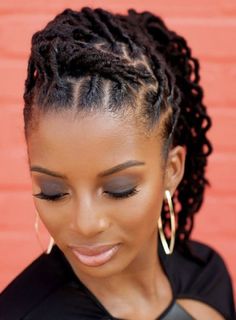 Elegant Loc Updo Styles Black Women, Womens Locs Hairstyles, Short Dreadlock Styles For Women Black, Twa Locs, Bridal Locs, Bridal Locs Hairstyles, Loc Updo Styles Long, Wedding Loc Styles, Loc Updo Styles Short