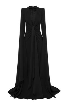 Click product to zoom Cape Gown, Crepe Gown, Split Sleeve, Alex Perry, Elegant Party Dresses, Evening Dress Fashion, Fantasy Fashion, Moda Operandi, Modest Fashion