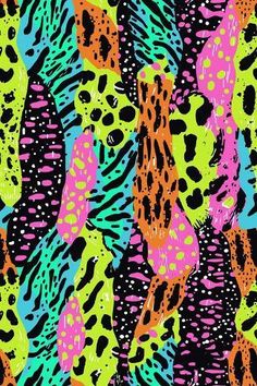 an animal print background with different colors