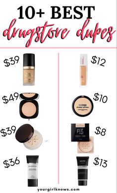 These are best drugstore makeup dupes 2020 because they are super gorgeous and works exactly the same. And the price difference of these makeup dupes is huge! So I bet you wanna checkout all of them! Drugstore Makeup Tutorial, Nars Makeup, Makeup Hacks, High End Makeup, Beauty Products Drugstore, Amazon Beauty Products, Skin Products