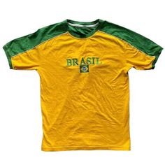 Brazil T Shirt, Brazil Shirt, Vintage Racing Jacket, Grunge Tee, 2000s Aesthetic, Punk Vintage, Girl T Shirt, Dream Clothes, Retro Outfits