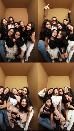 Photobox Pose, Happy Birthday Clip, Group Photo Poses, Group Picture Poses, Studio Photoshoot Ideas, Bff Poses, Best Friends Whenever, Best Friends Shoot, Casual Hijab Outfit