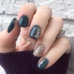 Squoval Holiday Nails, Turquoise Nails, Cute Nails For Fall, French Tip Acrylic Nails, Winter Hairstyles, Mani Pedi, Holiday Nails, Manicure And Pedicure, Beauty Nails