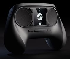 an image of a video game controller with speakers on it's side and the front facing up