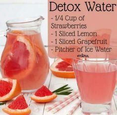 Pretty Water, Healthy Detox Cleanse, Resep Smoothie, Infused Water Recipes, Detox Water Recipes, Healthy Detox, God Mat, Water Recipes