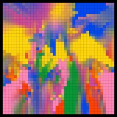 an image of a multicolored background made up of squares