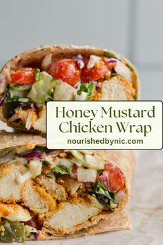 HONEY MUSTARD CHICKEN WRAP Honey Mustard Chicken Wrap, Chicken Wrap Recipe, Wraps Recipes Easy, Wraps Recipes Healthy, Air Fryer Chicken Tenders, Chicken Wrap Recipes, Wrap Recipe, Chicken Wrap, Honey Mustard Chicken