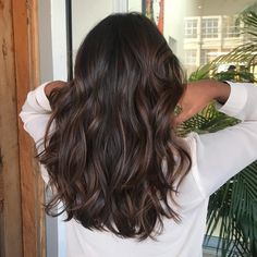 Cold Brew Hair, Black Hair Balayage, Brown Hair Inspo, Long Wavy Hair