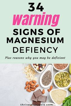 Signs of magnesium deficiency Magnesium Foods, Signs Of Magnesium Deficiency, Magnesium Deficiency Symptoms, Magnesium Rich Foods, Low Estrogen Symptoms, Low Estrogen, Magnesium Benefits, Magnesium Deficiency, Signs And Symptoms