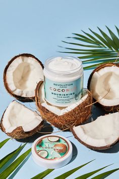 Coconut Product Photography, Coconut Oil Photography, Coconut Photoshoot, Hair Mask Photography, Hair Products Photoshoot, Coconut Hair Oil, Coconut Oil Brands, Coconut Hair Mask