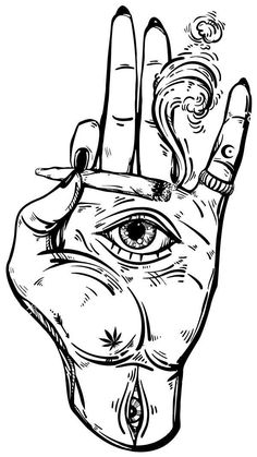 a hand with an all seeing eye on it