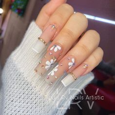 Long Square Acrylic Nails, Pink Acrylic Nails, Square Acrylic Nails, Luxury Nails, Chic Nails, Dope Nails, Nail Polishes, Long Acrylic Nails