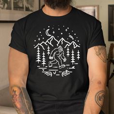 Buy Bigfoot Camping Wilderness Monoline Sasquatch Shirt at Fantasywears. Hight quality products with perfect design is available in a spectrum of colors and sizes, and many different types of shirts! Unisex T-Shirt – 100% Cotton (fiber content may vary for different colors) – Medium fabric (5.3 oz/yd² (180 g/m²)) – Classic fit – Tear away the label – Runs true to size Women T-Shirt – 100% combed ringspun cotton (fiber content may vary for different colors) – Light fabric (4.3 oz/yd² (146 g/m²)) Sasquatch Shirt, Hight Quality, Women T Shirt, Sweatshirt Hoodie, Sew-in Labels, Types Of Shirts, Cotton Fiber, Different Types, The Label