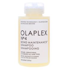 When hair is stressed, it can quickly become fragile and lose its luster. The right shampoo for damaged hair can restore manageability, shiny and health. OLAPLEX NO. 4 Bond Maintenance Shampoo works to bond strands, reinforcing them against frizz, breakage and split ends. Free of sulfates, parabens and phthalates, this powerful yet gentle formula is great for all hair types. Conditioner For Dry Hair, Broken Bonds, Types Of Hair Color, Shampoo For Damaged Hair, Split Ends, Hair Care Shampoo, Dry Shampoo, Leave In, Dry Hair