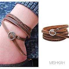 New Bohemian Brown Leather Bracelet/Multi-Layered Bracelet/Unisex. Bundle With Other Items And Save On Shipping. Color: Brown/Silver See Images For Product Details Keywords: Boho Bohemian Chic Hippie Festival Trendy Jewelry Men Women Jewelry Item#B-218 Everyday Bohemian Nickel Free Wrap Bracelet, Leather Belt Bracelet, Leather Bracelet Tutorial, Handmade Leather Work, Diy Leather Bracelet, Brown Leather Bracelet, Boho Leather, Leather Cuffs Bracelet, Bracelet Cuff