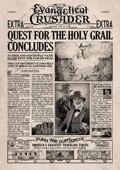 an old newspaper article with pictures of two men in hats and tails on the front page