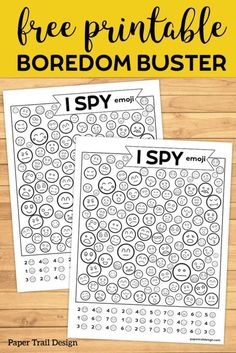 two free printable boredom busters for kids to practice their handwriting and writing skills