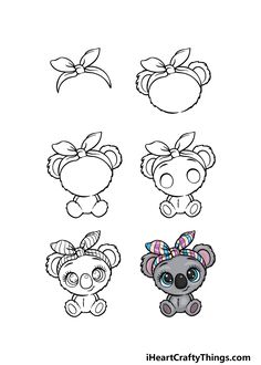 four different types of cartoon animals, each with their own headbands and ears