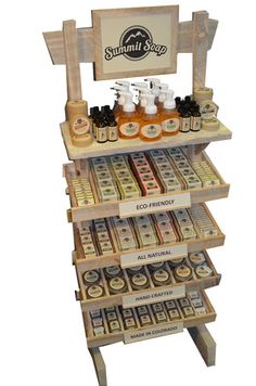 Diy Soap Display, Displays For Craft Shows, Point Of Purchase Display, Rak Display, Soap Stand, Point Of Sale Display, Bath Melts