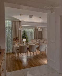 the dining room is clean and ready for us to eat dinner on it's own