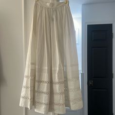 Reposhing This Item I Purchased From @Shopluxavenue. Loved It, But Ready To Rotate For Something New. Questions? Leave A Comment Below! White Cotton Skirt, Ralph Lauren Skirts, Lauren White, White Maxi, Summer Skirts, Cotton Skirt, White Cotton, Something New, Polo Ralph