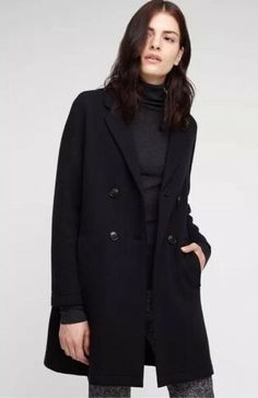 Jacket Cape, Wool Coats, Double Breasted Coat, Raw Edge, Wool Coat