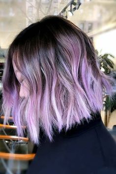 Cool Ideas of Purple Ombre Hair ★ See more: http://glaminati.com/cool-ideas-purple-ombre-hair/ Straight Balayage, Pastel Ombre, Short Ombre Hair, Colourful Hair