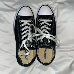 Brand New, Never Worn, Womens Size 8, Perfect Condition Low Rise Shoes, Black Converse Low, Navy Blue Converse, Cheap Converse, High Tops Women, Low Top Converse, Converse Low, Blue Converse, Converse Low Tops