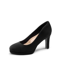 PRICES MAY VARY. Classic Style: Boasting a 0.8-inch platform, these round-toe women’s pumps offer comfort & versatility to your wardrobe. Elegant Posture: Designed with a 2.95-inch heel that elongates your legs & offers a confident, elegant look. Cushioned Insole: Every step you take is cushioned by a soft insole that provides optimal comfort and arch support. Maximum Comfort: These women's heels feature a soft jersey lining & PU upper that is gentle against the skin, keeping you feet comfortabl Elegant Posture, Dress Shoes For Women, Heels Comfortable, Lady Shoes, Comfortable Office, Pants Skirts, Heels Platform, Slip On Pumps, Every Step You Take